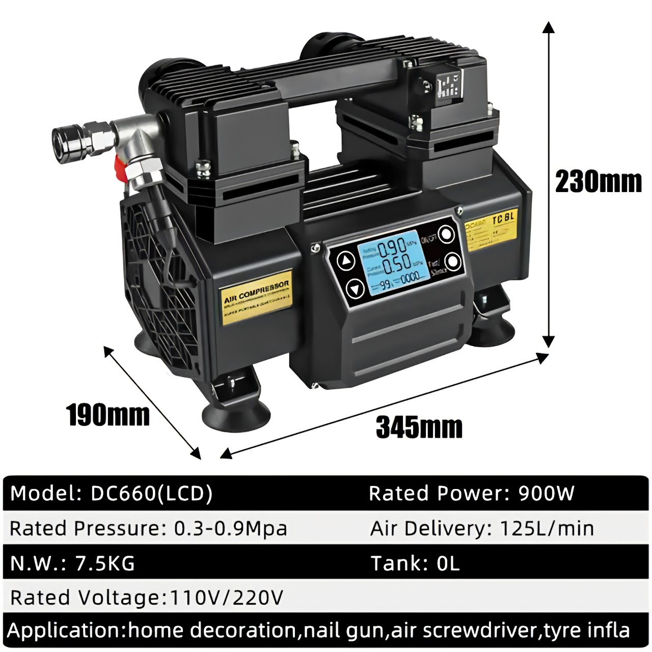 Bldc Air Compressor Head