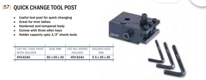 Mini Quick Change Tool Post